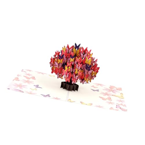 Amagogo Butterfly Tree 3D Begrüßungskarte Muttertagsgeschenk für Urlaub vielseitig, leichte farbenfrohe handgefertigte Kartenpapier Amagogo Butterfly Tree 3D Begrüßungskarte Muttertagsgeschenk für Urlaub vielseitig, leichte farbenfrohe handgefertigte Kartenpapier von Amagogo