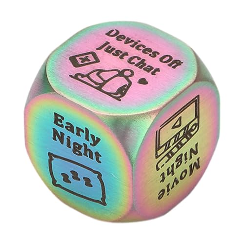 Amagogo Date Night Decider Dice Romantisch, für Paare Ihn Sie, Lustig, Valentinstagsgeschenke, Filmabend-Würfel, für Geburtstage, Flitterwochen, Bunt Amagogo Date Night Decider Dice Romantisch, für Paare Ihn Sie, Lustig, Valentinstagsgeschenke, Filmabend-Würfel, für Geburtstage, Flitterwochen, Bunt von Amagogo