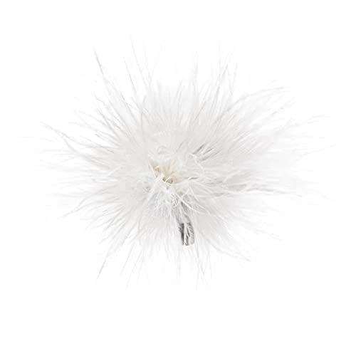 Amagogo Feder Kopfbedeckung Haarband Exquisite Brosche für Schmuck Dekor, Weiß von Amagogo