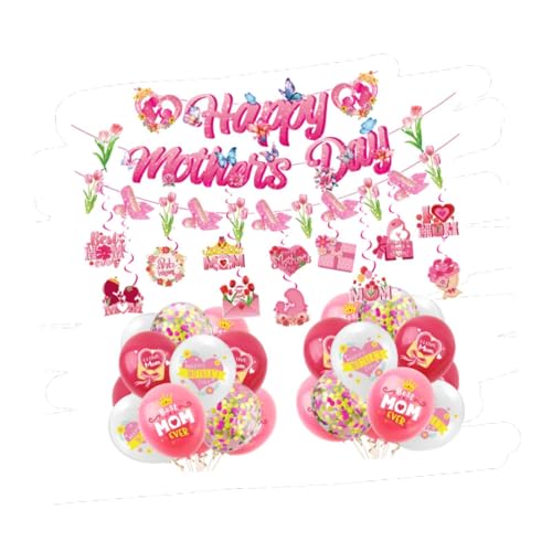 Amagogo Happy Muttertages Partydekoration Ornament Foto Requisiten Blumenpapier glückliche Muttertagsballons für Festivalfenster Amagogo Happy Muttertages Partydekoration Ornament Foto Requisiten Blumenpapier glückliche Muttertagsballons für Festivalfenster von Amagogo