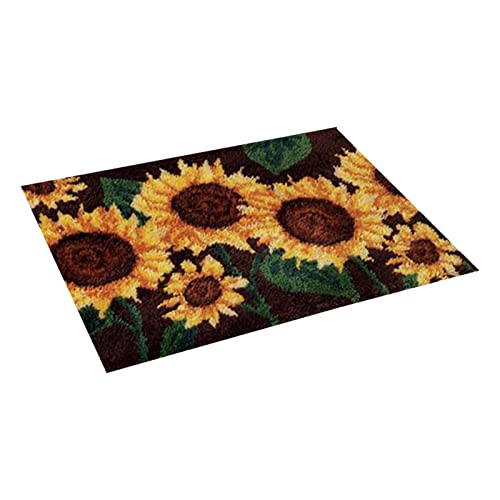 Amagogo Knüpfteppich-Kits für Erwachsene, DIY Häkelgarn, Teppiche, Haken-Bastelset, Kinder, Erwachsene und Anfänger, Sonnenblume, 61 x 40,6 cm Amagogo Knüpfteppich-Kits für Erwachsene, DIY Häkelgarn, Teppiche, Haken-Bastelset, Kinder, Erwachsene und Anfänger, Sonnenblume, 61 x 40,6 cm von Amagogo