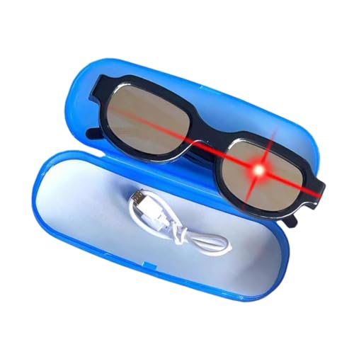 Amagogo LED-Brille, Partybrille, für Kinder und Erwachsene, Googles, modisch, roter Farbeffekt, Cosplay-Brille, leuchtende Brille für Party, Festival von Amagogo