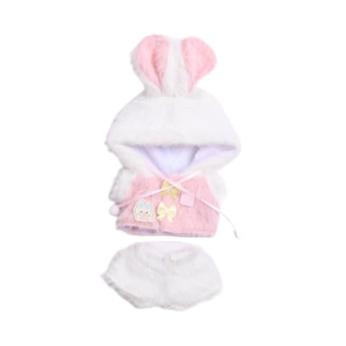 Amagogo Mini-Puppenkleidung, Anzug, Cosplay, Geburtstagsgeschenke, schöne modische Kleidung, handgefertigte Anzieh-Outfits-Set für 15 cm große Puppen, Zubehör, Rosa Amagogo Mini-Puppenkleidung, Anzug, Cosplay, Geburtstagsgeschenke, schöne modische Kleidung, handgefertigte Anzieh-Outfits-Set für 15 cm große Puppen, Zubehör, Rosa von Amagogo