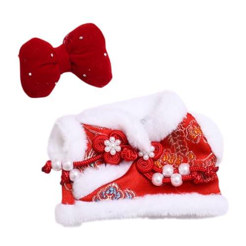 Amagogo Mini Puppenkleidung, Tang Anzug, Kinder Geschenk, Modisches Miniatur Kostüm, Stilvolle Niedliche Kleidung, Anzug, Outfit für 17 cm Große Puppen, Rot Amagogo Mini Puppenkleidung, Tang Anzug, Kinder Geschenk, Modisches Miniatur Kostüm, Stilvolle Niedliche Kleidung, Anzug, Outfit für 17 cm Große Puppen, Rot von Amagogo