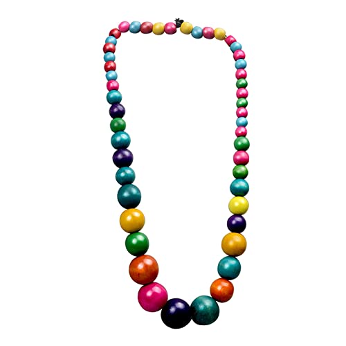 Amagogo Multicoloured Holzperlen Halskette Boho Halskette Schmuck Handgefertigt für Basteln Strand-Party-Zubehör Amagogo Multicoloured Holzperlen Halskette Boho Halskette Schmuck Handgefertigt für Basteln Strand-Party-Zubehör von Amagogo