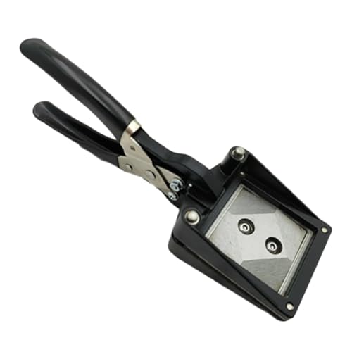 Amagogo Passfotoschneider, manueller Cutter-Stanzer, Mehrzweck-Papierschneidewerkzeug, Bildschneider für Ausweisfotos, öffentliches Familienbüro, 5cmx5cm von Amagogo