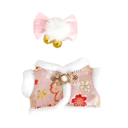 Amagogo Plüsch-Puppenkleidung, niedlich mit Kopfbedeckung, weiche Foto-Requisiten, modische Kostüme, Kuscheltiere, Kleidung für 15 cm große Puppen, Sakura-rosa Amagogo Plüsch-Puppenkleidung, niedlich mit Kopfbedeckung, weiche Foto-Requisiten, modische Kostüme, Kuscheltiere, Kleidung für 15 cm große Puppen, Sakura-rosa von Amagogo