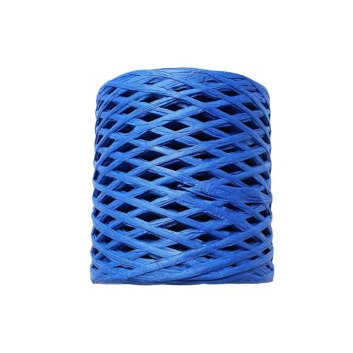 Amagogo Raffia Ribbon 218 Yards Recycelbares Papierseil Raffia -Schnur für Geschenkverpackung Hanging -Tags handgewebtes Handwerk Geburtstag, Blau von Amagogo