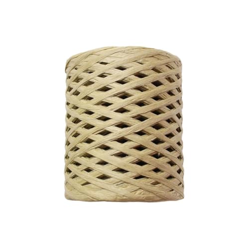 Amagogo Raffia Ribbon 218 Yards Recycelbares Papierseil Raffia -Schnur für Geschenkverpackung Hanging -Tags handgewebtes Handwerk Geburtstag, Grüngrau von Amagogo