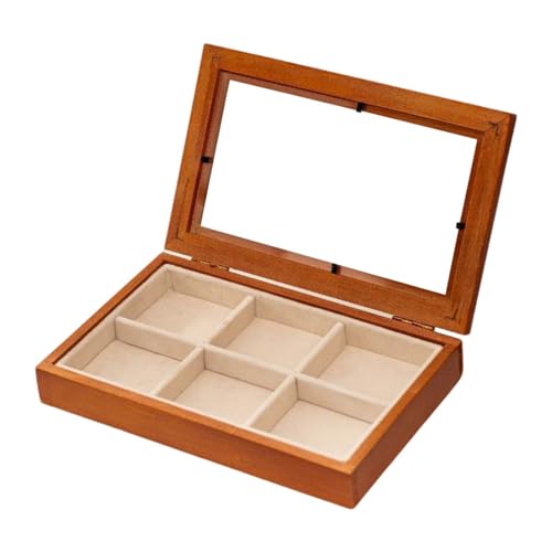 Amagogo Schmuckschatulle aus, Schmuck-Organizer mit Deckel, geräumiger Samt-Schaukastenbehälter für die Organisation von Ringen, Ohrringen und Armbändern, Style C Amagogo Schmuckschatulle aus, Schmuck-Organizer mit Deckel, geräumiger Samt-Schaukastenbehälter für die Organisation von Ringen, Ohrringen und Armbändern, Style C von Amagogo