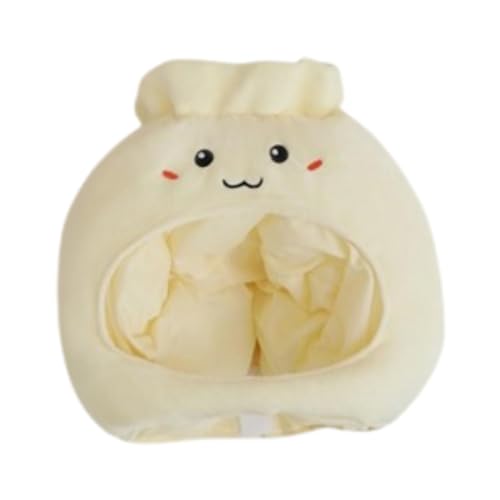 Amagogo Süße Shaomai Plüschhut Cartoon Selfie Hut Neuheit Cap Winter Warmhut Kopfbedecke Amagogo Süße Shaomai Plüschhut Cartoon Selfie Hut Neuheit Cap Winter Warmhut Kopfbedecke von Amagogo