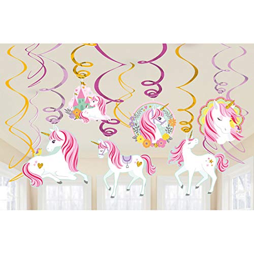 Amakando 12 Zauberhafte Spiral-Hänger Einhörner / 61cm / Fantasy Deko-Spiralen Fabelwesen als Hängedeko/Genau richtig zu Geburtstagsfeier & Kinderparty Amakando 12 Zauberhafte Spiral-Hänger Einhörner / 61cm / Fantasy Deko-Spiralen Fabelwesen als Hängedeko/Genau richtig zu Geburtstagsfeier & Kinderparty von Amakando