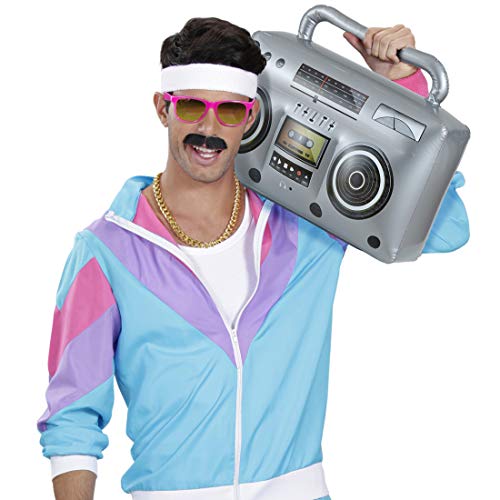 Amakando Aufblasbares Retro-Radio Achtziger / 50 cm groß in Silber/Eighties Kassettenspieler zum Aufblasen/EIN Blickfang zu Mottoparty & Bad Taste Party Amakando Aufblasbares Retro-Radio Achtziger / 50 cm groß in Silber/Eighties Kassettenspieler zum Aufblasen/EIN Blickfang zu Mottoparty & Bad Taste Party von Amakando