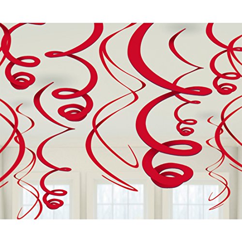 Amakando Dekospiralen 55,8 cm Hängedeko 12 Stück Deko Spiralen Partydeko rot Dekoration Spirale Partyartikel Spiralhänger Mottoparty Motto Party Accessoires Partydekoration Hängedekoration Amakando Dekospiralen 55,8 cm Hängedeko 12 Stück Deko Spiralen Partydeko rot Dekoration Spirale Partyartikel Spiralhänger Mottoparty Motto Party Accessoires Partydekoration Hängedekoration von Amakando