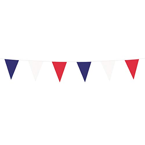 Amakando Farbenfrohe Wimpelkette mit französischen Fahnen / 10m / Party-Girlande Tricolore/EIN Blickfang zu Festival & Länderparty Amakando Farbenfrohe Wimpelkette mit französischen Fahnen / 10m / Party-Girlande Tricolore/EIN Blickfang zu Festival & Länderparty von Amakando