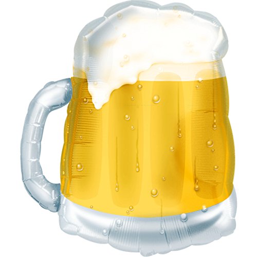 Amakando Folienballon Bierglas - Bierkrug - Dekoration Oktoberfest Wiesn Party Motivballo Figurenballon Maßkrug Shaped Balloon Biergarten Luftballon Bierkrug Amakando Folienballon Bierglas - Bierkrug - Dekoration Oktoberfest Wiesn Party Motivballo Figurenballon Maßkrug Shaped Balloon Biergarten Luftballon Bierkrug von Amakando