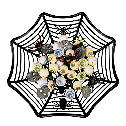 Amakando Gruseliger Party-Teller mit Spinnen/Schwarz 27cm / Halloween Deko-Schüssel mit Tarantel/Perfekt geeignet zu Gruselparty & Horror-Party Amakando Gruseliger Party-Teller mit Spinnen/Schwarz 27cm / Halloween Deko-Schüssel mit Tarantel/Perfekt geeignet zu Gruselparty & Horror-Party von Amakando