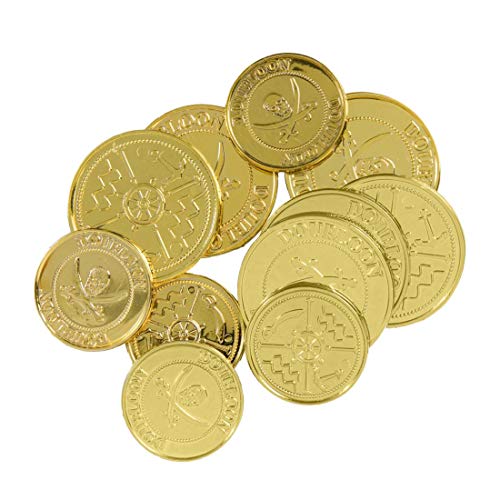 Amakando Münz-Schatz für Kinder zum Spielen / 12 Stück in Gold/Goldtaler-Spielgeld für Jungen & Mädchen geeignet zu Kinder Geburtstagsfeier & Schatzsuche Amakando Münz-Schatz für Kinder zum Spielen / 12 Stück in Gold/Goldtaler-Spielgeld für Jungen & Mädchen geeignet zu Kinder Geburtstagsfeier & Schatzsuche von Amakando