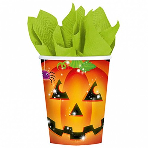 Amakando Partybecher 8 Halloween Kinder Becher 266 ml Trinkbecher Kürbis Partygeschirr Einwegbecher Pappbecher Pumpkin Partyartikel Deko Accessoires Halloweenbecher Tischdekoration Amakando Partybecher 8 Halloween Kinder Becher 266 ml Trinkbecher Kürbis Partygeschirr Einwegbecher Pappbecher Pumpkin Partyartikel Deko Accessoires Halloweenbecher Tischdekoration von Amakando