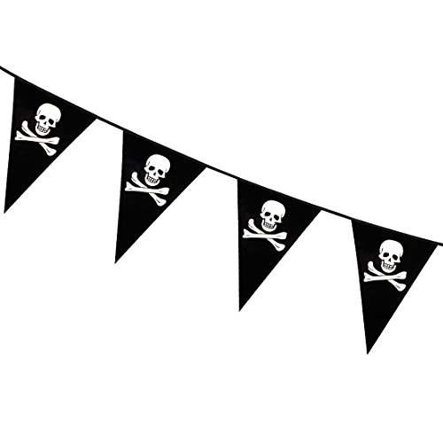 Amakando Partykette Totenkopf Halloween - 6 m - Wimpelkette Pirat Wanddekoration Geburtstagsparty Maritim Partydekoration Piratengeburtstag Hängedekoration Piratenfest Wimpelkette Pirat Amakando Partykette Totenkopf Halloween - 6 m - Wimpelkette Pirat Wanddekoration Geburtstagsparty Maritim Partydekoration Piratengeburtstag Hängedekoration Piratenfest Wimpelkette Pirat von Amakando