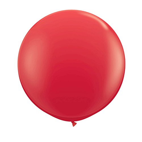 Amakando Riesenluftballons - rot - Riesen Luftballon 90 cm Heliumballons Hochzeit Große Luftballons Geburtstagsdeko Partydeko Riesen Luftballon 90 cm von Amakando