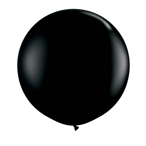 Amakando Riesenluftballons - schwarz - Riesen Luftballon 90 cm Heliumballons Hochzeit Große Luftballons Geburtstagsdeko Partydeko Riesen Luftballon 90 cm von Amakando