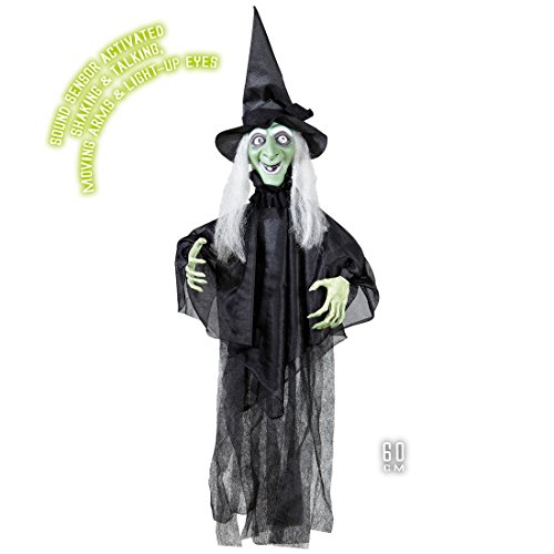 Amakando Sprechende Hexenfigur Dekohexe Halloween Furie Dekofigur böse Zauberin Horror Dekoration Hexenparty Amakando Sprechende Hexenfigur Dekohexe Halloween Furie Dekofigur böse Zauberin Horror Dekoration Hexenparty von Amakando