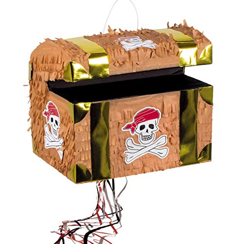 Amakando Wunderschöne Pinata Piraten-Truhe zum Ziehen/Braun-Gold 30x26cm / Ziehpinata Piratenkiste zum Kindergeburtstag/EIN Highlight zu Piratenparty & Geburtstagsfeier Amakando Wunderschöne Pinata Piraten-Truhe zum Ziehen/Braun-Gold 30x26cm / Ziehpinata Piratenkiste zum Kindergeburtstag/EIN Highlight zu Piratenparty & Geburtstagsfeier von Amakando