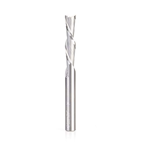 Amana Tool 46445 SC Spiral Plunge 3/8 D x 1-5/8 CH x 3/8 SHK x 4 Zoll Long 2 Flute Down-Cut Extra Long Router Bit für Gitarrenkörper auf CNC-Maschinen Amana Tool 46445 SC Spiral Plunge 3/8 D x 1-5/8 CH x 3/8 SHK x 4 Zoll Long 2 Flute Down-Cut Extra Long Router Bit für Gitarrenkörper auf CNC-Maschinen von Amana Tool