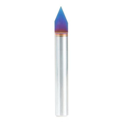 Amana Tool Spektra Extreme Tool Life 45-Grad-Gravur, 0,025 Spitzenbreite x 1/4 Schaft x 5,1 cm lang, Hartmetall, 2 Fluten, Router Bit Amana Tool Spektra Extreme Tool Life 45-Grad-Gravur, 0,025 Spitzenbreite x 1/4 Schaft x 5,1 cm lang, Hartmetall, 2 Fluten, Router Bit von Amana Tool