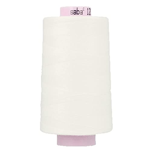 Amann A0300-2000 Spinnzwirn, Polyester, 2000 Weiss, 5000 m von Amann