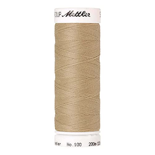 Amann A1678-0265 Nähgarn, Polyester, 0265 Beige, 200 m von Amann