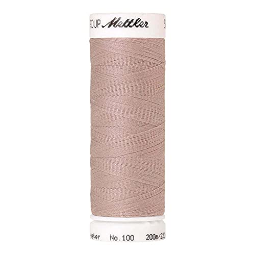 Amann A1678-0601 Nähgarn, Polyester, 0601 Rosa/Beige, 200 m, meter von Amann