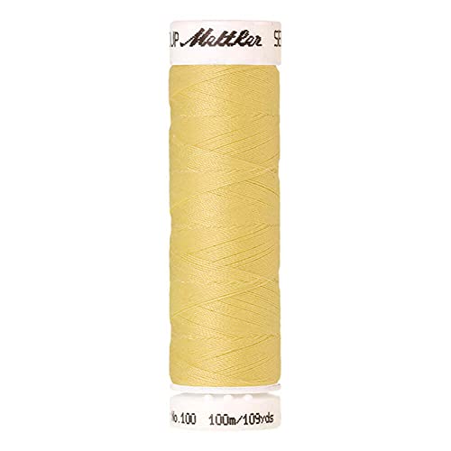 Amann A6677-0141 Nähgarn, Polyester, 0141 Gelb, 100 m, meter von Amann