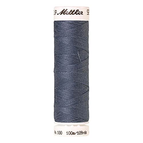 Amann A6677-0392 Nähgarn, Polyester, 0392 Blau/Grau, 100 m von Amann