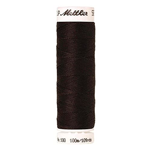 Amann A6677-0428 Nähgarn, Polyester, 0428 Braun, 100 m von Amann