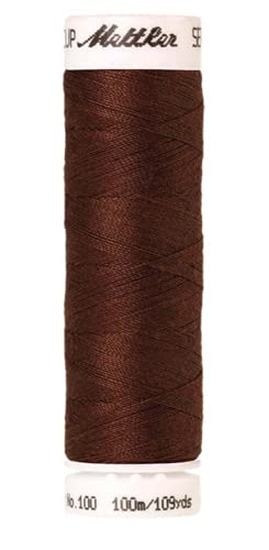 Amann A6677-0833 Nähgarn, Polyester, 0833 Braun, 100 m von Amann