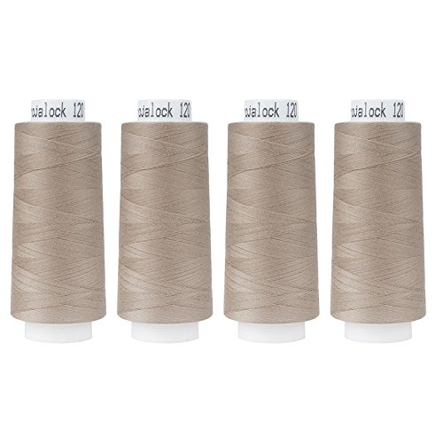 Amann Nähgarn, 100% Polyester, Dunkelbeige, 4X 2500m, 10000 von Amann