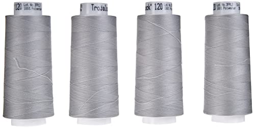 Amann Nähgarn, 100% Polyester, Silbergrau, 4X 2500 m, 10000 Amann Nähgarn, 100% Polyester, Silbergrau, 4X 2500 m, 10000 von Amann