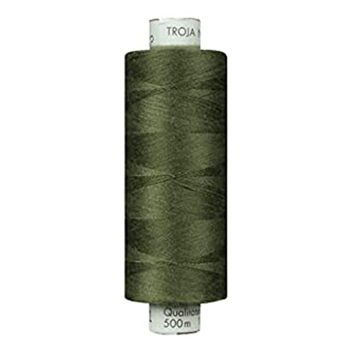 Universal-Nähgarn Troja, 500 m, 100% Polyester, oliv / grün von Amann