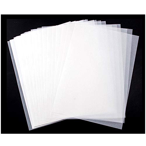 Amaoma Transparentpapier Bedruckbar Weiß, 10cm x 15cm, 63 g/m² Papier Transparent, ideal zum Basteln, Scrapbooking, Tampondruck, Laserdruck, Zeichnen, DIY-Bedarf (200 Blatt) von Amaoma
