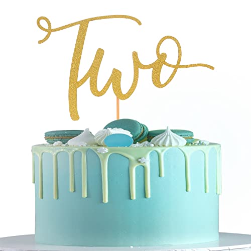 Gold Glitter Two Cake Topper - Einseitig Gold Glitter 2nd Birthday Boy and Girl Party Cake Topper 2 Anniversary Party Dekoration Foto Requisiten Smash Cakes Topper Gold Glitter Two Cake Topper - Einseitig Gold Glitter 2nd Birthday Boy and Girl Party Cake Topper 2 Anniversary Party Dekoration Foto Requisiten Smash Cakes Topper von AmarYYa