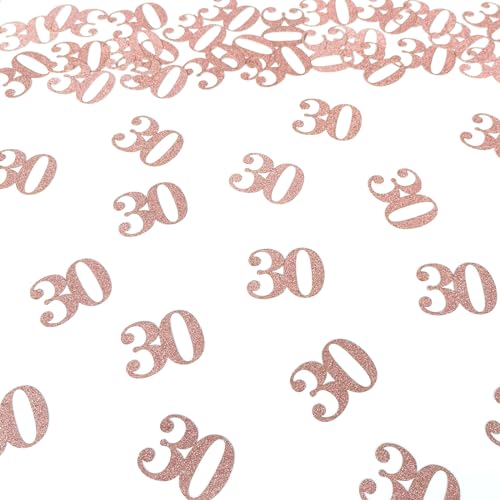 Konfetti zum 30. Geburtstag – Nummer 30 Roségold Tischkonfetti für 30. Geburtstag, 30. Jahrestag, Hochzeit, Partyzubehör Konfetti zum 30. Geburtstag – Nummer 30 Roségold Tischkonfetti für 30. Geburtstag, 30. Jahrestag, Hochzeit, Partyzubehör von AmarYYa