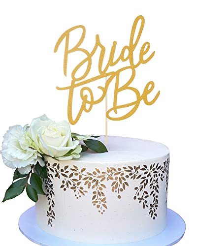 Tortenaufsatz "Bride to be" – Goldfarbene Brautparty, Hochzeitstortenaufsatz, Dekoration, Junggesellinnenabschied, Partydekoration, Fotoautomaten-Requisiten Tortenaufsatz "Bride to be" – Goldfarbene Brautparty, Hochzeitstortenaufsatz, Dekoration, Junggesellinnenabschied, Partydekoration, Fotoautomaten-Requisiten von AmarYYa