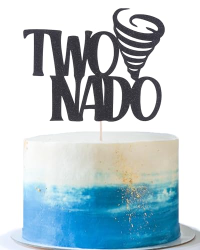 Twonado Tortenaufsatz zum 2. Geburtstag, schwarzer Glitzer, Tornado-Schild, Second Bithday, Kuchendekoration, 2 Jahre alt, Geburtstagsparty, Dekoration Twonado Tortenaufsatz zum 2. Geburtstag, schwarzer Glitzer, Tornado-Schild, Second Bithday, Kuchendekoration, 2 Jahre alt, Geburtstagsparty, Dekoration von AmarYYa
