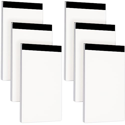 Amaxiu Blanko Notizblöcke, 6 Stück, 7,6 x 12,7 cm, Notizblock leere Notizblöcke für die tägliche Planung kleiner Schreibblock Mini Notizbuch Nachfüllungen für Notizen und Erinnerungen von Amaxiu