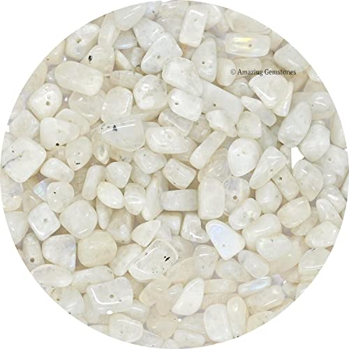 Amazing Gemstone Regenbogen-Mondstein, vorgebohrt, natürliche Kristalle, zerkleinerte Chips, Perlen für die Schmuckherstellung, DIY, handgefertigte Heilkristalle – 300 bis 400 Stück Amazing Gemstone Regenbogen-Mondstein, vorgebohrt, natürliche Kristalle, zerkleinerte Chips, Perlen für die Schmuckherstellung, DIY, handgefertigte Heilkristalle – 300 bis 400 Stück von Amazing Gemstone