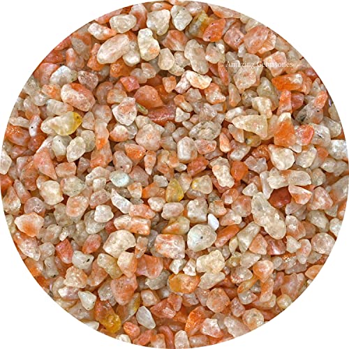 Amazing Gemstone Sunstone 1 lb Edelsteinsplitter Mini-Kristallperlen für die Schmuckherstellung, ungebohrte Wicca-Kristallsplitter, Heilsteine und Kristalle für die Schmuckherstellung Amazing Gemstone Sunstone 1 lb Edelsteinsplitter Mini-Kristallperlen für die Schmuckherstellung, ungebohrte Wicca-Kristallsplitter, Heilsteine und Kristalle für die Schmuckherstellung von Amazing Gemstone