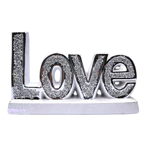 Amazing Gift Silbernes Liebes-Ornament mit glitzernden Diamanten, Geschenk | Liebesbrief-Charakter | Handarbeit | zerdrückte Diamant-Display | Hochzeits-Jahrestag-Geburtstagsgeschenk, Liebes-Dekor Amazing Gift Silbernes Liebes-Ornament mit glitzernden Diamanten, Geschenk | Liebesbrief-Charakter | Handarbeit | zerdrückte Diamant-Display | Hochzeits-Jahrestag-Geburtstagsgeschenk, Liebes-Dekor von Amazing Gift