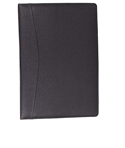 AmazingHind Professionelle Dokumentenmappe aus Kunstleder für Zertifikate, Dokumentenhalter mit 2 Ringen. (40 Blatt, schwarze Ordner) von AmazingHind